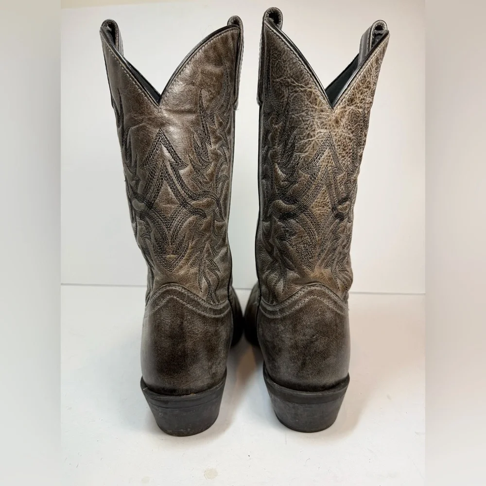 Laredo Men’s‎ Western Leather Harding Boot Size 10D Grey Color
